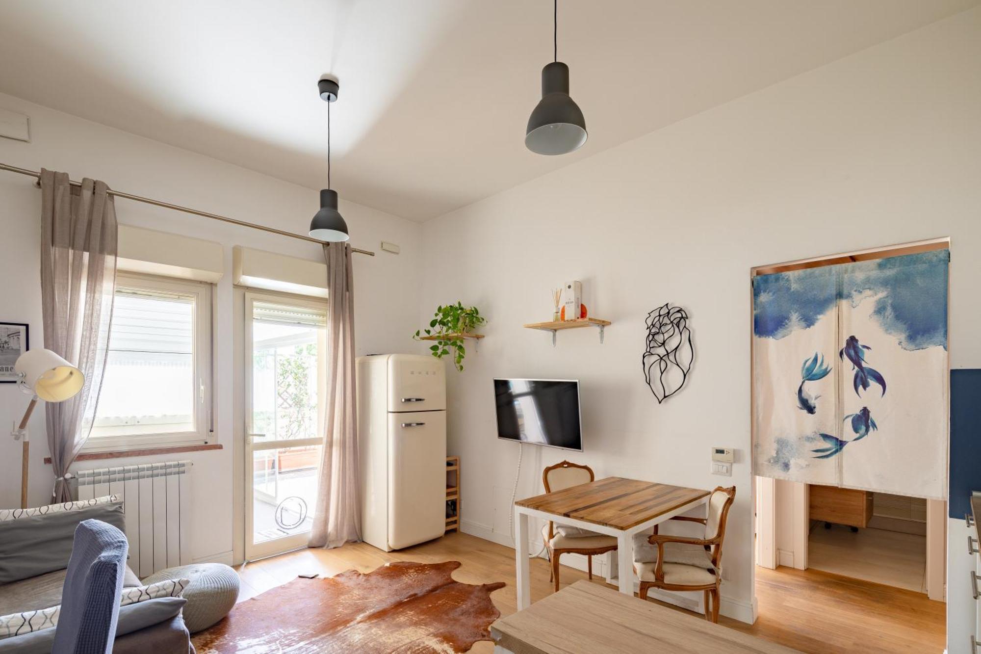 Apartment Pantanella House, 4 Persone, Terrazzo, Wi-fi, Porta Maggiore E San Giovanni, Metro C Per Il Centro E Tram Per La Stazione Termini *